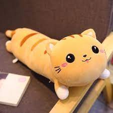 Kawaii Long Neko Cat Plushie Toy Kuru Store Cat Pillow Cat Cushion Plush Pillows