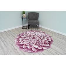 Navy blue rug excellent condition, no pets,smokers,or children, very makes cool tiles feel cosy and warm especially in winter: Flowers 3d Effect Hand Carved Thick Artistic Floral Flower Rose Botanical Shape Area Rug Design 303 Pink 2 7 X2 7 Round Walmart Com Walmart Com