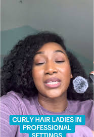 Embracing Natural Curls in Professional Settings