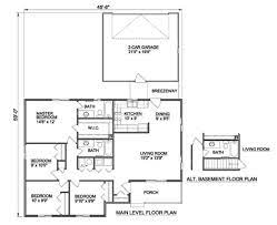 Ranch Style House Plan 4 Beds 2 Baths 1369 Sq Ft Plan 116 302 Floor Plans House Plans Bathroom Floor Plans