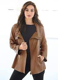 Leather Swing Coat Classic Oversized And Slouchy Leather Swing Coat With Back Pleat Detail And Large Collar It Features Long Swing Coats Casual Tops Fashion