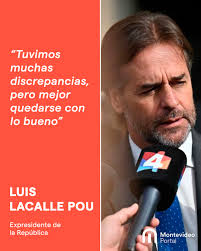TUVIMOS MUCHAS DISCREPANCIAS, PERO MEJOR QUEDARSE CON LO BUENO”: LACALLE  POU POR MUJICA El expresidente blanco acudió al Palacio Legislativo para  despedir los restos del exmandatario y líder del MPP. “Vengo a