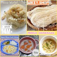 Masukkan misoa, jamur, dan baby bokcoi. Misua Handmade Mpasi Import Vermicelli 100gr Mee Suah Misoa Shopee Indonesia