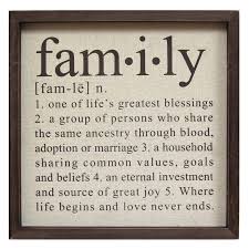 Stratton Home Definition Of Family Wall Art From Hayneedle Com Family Wall Art Family Wall Decor Family Frame Wall