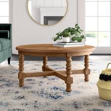 Birch Lane Coffee Tables And End Tables Haylie Solid Wood 4 Legs Coffee Table Coffee Table Coffee Table Farmhouse Coffee Table Wood