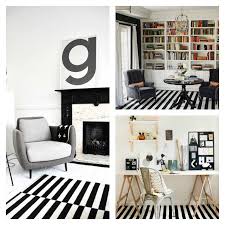 Lyne from lovely decor and i wanted to share a couple of teapot and cups i purchased recently, also i want to show an overview of our black and white home office, that is coming out simply beautiful. Modern Striped Rug In Black And White A Spicy Boy