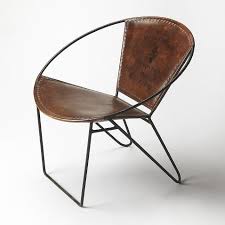 Butler Specialty Company Milo Leather Accent Chair In Medium Brown Bed Bath Beyond Leather Accent Chair Accent Chairs Mid Century Modern Lounge Chairs