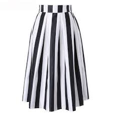 Black And White Vertical Striped Skirt Outfit Skirts Fashion Fashion Clothes Women Womens Skirt