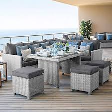 Many of the materials are resistant to the elements and don't require any special kind of maintenance to sustain their pristine. Outdoor Garden Furniture Cover By Nova For Maze Rattan London Sofa Set With Casual Table