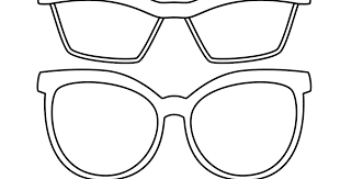 Summer sandals and sunglasses coloring page for kids. Coloring Pages Sunglasses