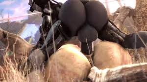 Assaultron fucking a deathclaw