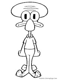 Print your spongebob squarepants coloring pages, spongebob squarepants color page, spongebob picture to color, sponge bob square pants coloring sheet. Squidward Coloring Pages