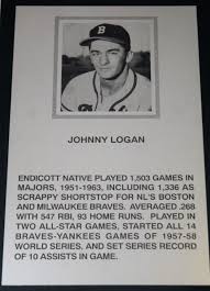 Johnny logan is a baseball player, zodiac sign: Johnny Logan Endicott Gave Him His Name Yatcha Binghamton Baseball Booster Club