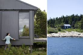 Tiny Off Grid Cabin In Maine Is Completely Self Sustaining Off Grid Cabin Off The Grid Eco Architecture