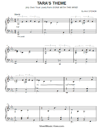 Tara S Theme Sheet Music From Gone With The Wind Sheet Music Guitar Chords For Songs Piano Sheet Music Pdf