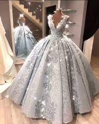 A ball gown wedding dress features a fitted bodice paired with a wide and full skirt. Grey Ball Gown Wedding Dress Off 76 Buy