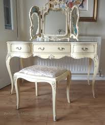 These sets usually consist of a coordinating wooden chair. Antiques Atlas Vintage French Louis Painted Dressing Table
