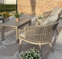 PURPLE LEAF Buler 4/8 Pieces Modern Patio Conversation Set with Rattan  Chairs and Coffee Table Sofa for Poolside