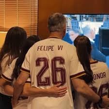 Família real festeja classificação de Espanha na final do Mundial