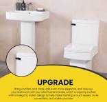 Qualihome Levier de chasse d'eau noir de rechange pour réservoir de  toilette standard américain, levier noir compatible avec la plupart des  réservoirs ...