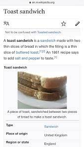 Random Wikipedia Page Fun Brings Me To The Glorious Toast Sandwich Meme Guy
