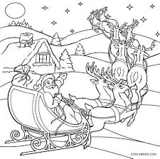 Download and print free christmas santa sleigh coloring pages. Santa Sleigh Coloring Pages Learny Kids