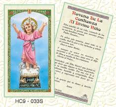 Novena De La Confianza Al Divino Nino Child Jesus Prayer Cards Prayers