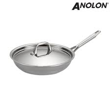 Anolon Tri Ply Clad 12 75 Inch Covered French Skillet Lunch Envy