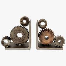 Check spelling or type a new query. Pair Of Industrial Gear Bookends Vintage Industrial Decor Bookends Industrial Gears