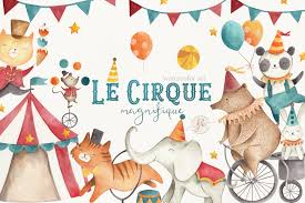 Circo Clipart Acuarela Clipart Circo Invitacion Oso Elefante Etsy Clip Art Nursery Art Watercolor Clipart