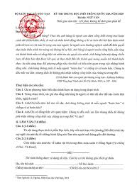 Phân tích hình ảnh người vợ nhặt trong hai lần miêu tả trên, từ đó làm nổi bật sự thay đổi của nhân vật này. Ä'á» Thi Minh Hoáº¡ Mon VÄƒn Thpt Quá»'c Gia NÄƒm 2020