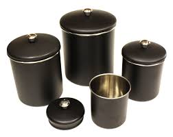 4.1 out of 5 stars with 7 ratings. Zuccor 4 Piece Premium Stainless Steel Matte Black Kitchen Canister Tea Coffee Sugar Rice Canister Set Buy Online In Antigua And Barbuda At Antigua Desertcart Com Productid 204386159