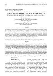 Check spelling or type a new query. Pdf Analisis Pengaruh Karakteristik Pemerintah Daerah Terhadap Tingkat Pengungkapan Laporan Keuangan