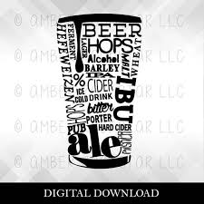 Svg Digital Download Beer Word Pint Svg Beer Word Pint Etsy Cricut Beer Beer Drinkers Quotes