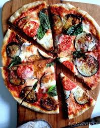 Eggplant Parmigiana Pizza Recipe Eggplant Pizza Recipes Vegetarian Pizza Recipe Eggplant Pizzas