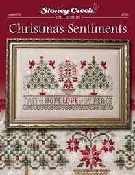 Aida 11, white 130w x 130h stitches size(s): Stoney Creek Christmas Sentiments Cross Stitch Pattern 123stitch