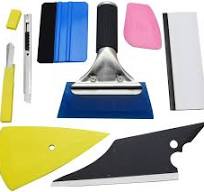 10PCS Blue Big Squeegee 13x8cm Vinyl Film Car Wrap Scraper Window Tint Tools