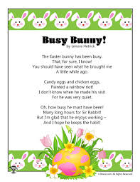 Printable Easter Kids Poems Woo Jr Kids Activities Easter Songs For Kids Kids Poems Easter Songs