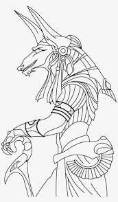 Easy egyptian gods drawing tutorials for beginners and advanced. Ancient Egypt Line Art Transprent Png Free Anubis Egyptian God Drawing Png Image Transparent Png Free Download On Seekpng