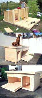 Easy And Cheap Dog Houses Diy Dog Kennel Pallet Dog House Dog House Diy