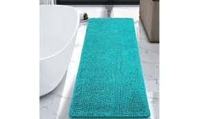 Bathroom camo bathroom rugs framed seashells nautical. Lochas Luxury Bathroom Rug Grey Bath Mat 24 X 60 Inch Groupon
