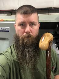 Handmade Shillelagh with Bronze Pommel and Swedish Mora Knife