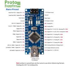 The power source you connect to the vin pin has to be 7 to 12 volts for the regulator to work reliably. Nano 3 0 Arduino Compatible Protosupplies