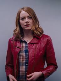It doesn't so much look back longingly at past masters. Mia La La Land Emma Stone Asymmetrical Red Jacket