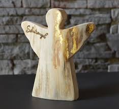 Engel Schutzengel C Gross Holzdeko Mit 23 Kt Blattgold Holzliebe Iserlohn Wohnaccessoires Aus Holz Made Geschenke Aus Holz Engel Aus Holz Holzgeschenke