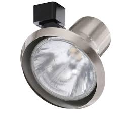 Juno 75 Watt Flared Steps Satin Chrome Track Lighting Head R552 Sc The Home Depot