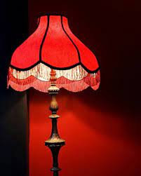 Suspension lampe vintage abat jour ancien. Abat Jour Rote Lampen Haus Deko Retro Lampe