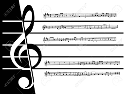 Clé De Sol, Portée Et Note Banque D'Images Et Photos Libres De ...