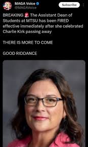 MTSU dean of students fired for insensitive comment