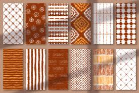 Color combinations that make terracotta. Seamless Terracotta Tie Dye Patterns Grafik Von Catjello Graphics Creative Fabrica